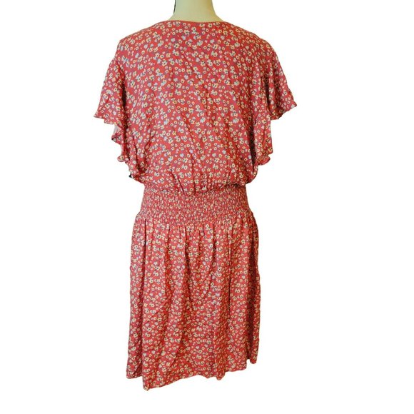 NWOT Sincerely Jules Womans Size XL Floral Dress Ruffles Flutter Sleeves - Picture 3 of 9